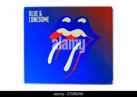 The Rolling Stones - Blue & Lonesome. Custodia per CD su sfondo chiaro Foto Stock