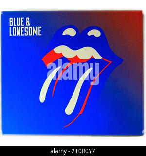 The Rolling Stones - Blue & Lonesome. Custodia per CD su sfondo chiaro Foto Stock