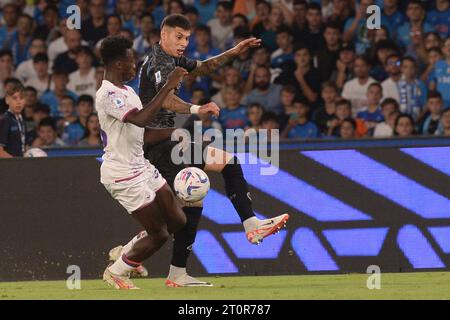 Napoli, Italia. 8 ottobre 2023. In serie A tra SSC Napoli e ACF Fiorentina allo stadio Diego Armando Maradona credito: Agenzia fotografica indipendente/Alamy Live News Foto Stock