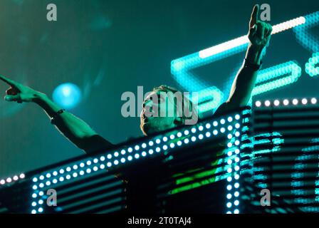 David Guetta, V2010, Hylands Park, Chelmsford, Essex, Regno Unito - 21 agosto 2010 Foto Stock