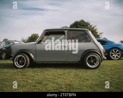 Una classica Mini Cooper al Banbury Car & Bike Meet Foto Stock