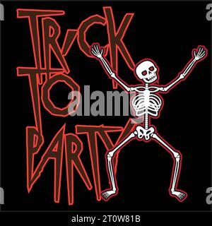 Poster di Halloween Party Illustrazione Vettoriale