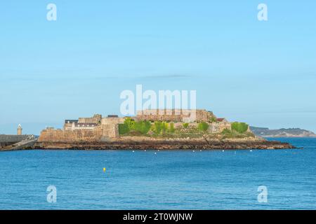 Guernsey, 6 ottobre 2023: Castello Cornet a St Peter Port Foto Stock