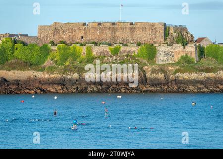 Guernsey, 6 ottobre 2023: Castello Cornet a St Peter Port Foto Stock