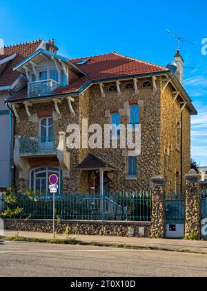 Art noveau Townhouse a Nancy/Francia Foto Stock