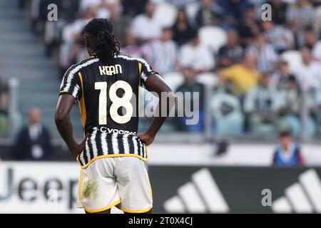 Torino, Italia. 7 ottobre 2023. Moise Kean (Juventus FC) durante la Juventus FC vs Torino FC, partita di serie A A Torino, Italia, 07 ottobre 2023 crediti: Agenzia fotografica indipendente/Alamy Live News Foto Stock