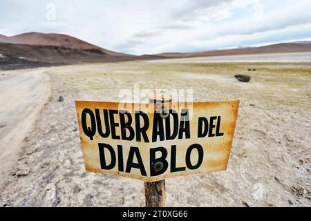 Paisaje de Antofagasta de la Sierra, provincia di Catamarca Foto Stock