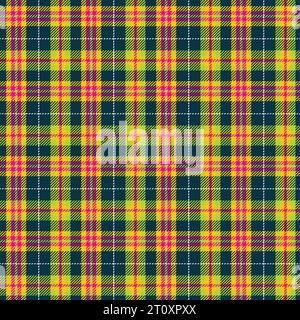 Design con motivo senza cuciture vettoriale Tartan, Flannel Vector, Illustrazione Vettoriale