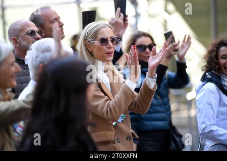 New York, USA. 9 ottobre 2023. Partecipanti alla Columbus Day Parade di New York, NY, il 9 ottobre 2023. (Foto di Efren Landaos/Sipa USA) credito: SIPA USA/Alamy Live News Foto Stock