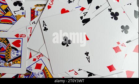 Foto di carte da gioco, foto di rompicapo Foto Stock