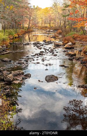 Area della diga di Birch Hill a Royalston, Massachusetts Foto Stock