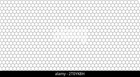 Motivo senza cuciture della griglia del cubo isometrico. Griglia di linea. struttura esagonale. sfondo mesh. Ripetizione geometrica al quadrato. Illustrazione vettoriale. Illustrazione Vettoriale