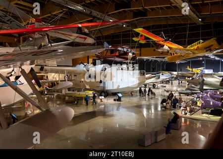 Aviation Hall, Museum of Transport and Technology, MOTAT, Auckland, North Island, nuova Zelanda Foto Stock