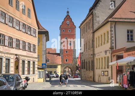 Wörnitztor, Altstadt, Dinkelsbühl, Franken, Bayern, Deutschland Foto Stock