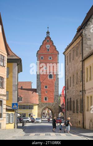 Wörnitztor, Altstadt, Dinkelsbühl, Franken, Bayern, Deutschland Foto Stock