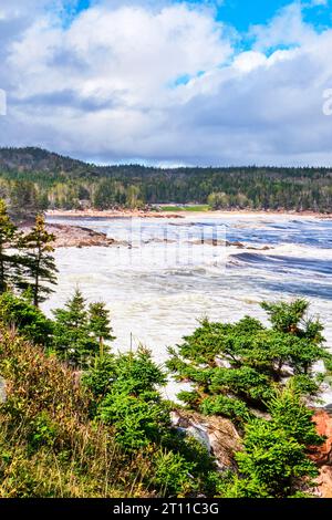 Black Brook Cove si trova lungo il Cabot Trail nelle Cape Breton Highlands. Foto Stock