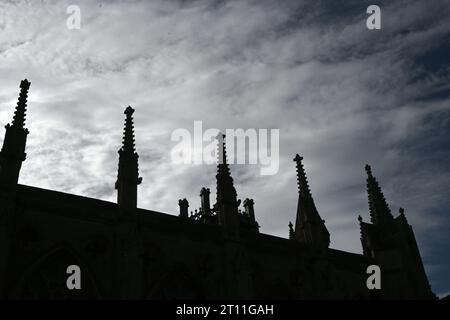 sagoma del tetto della cappella della signora, cattedrale di ely Foto Stock