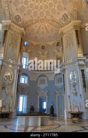 Palazzo Borromeo interno di Palazzo Borromeo a Isola bella, Lago maggiore, Lombardia, Italia, Europa Foto Stock