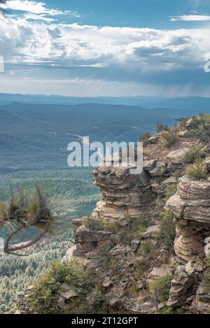 Vista sul bordo di Mogollon Foto Stock