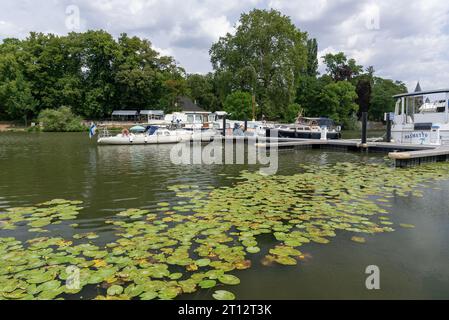 Corpo d'acqua a Metz Foto Stock