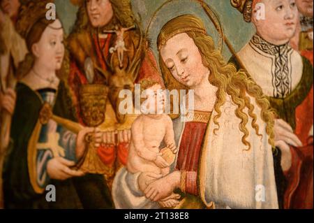 Nostra Signora con i Santi. Dalla chiesa di San Giacomo, Brno, 1520 circa. Attualmente al Museo Diocesano di Brno. Foto Stock