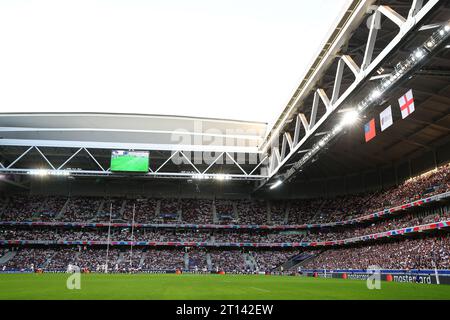 Lille, Francia. 7 ottobre 2023. Una visione generale dello stadio durante la partita di Coppa del mondo di rugby 2023 allo Stade Pierre Mauroy, Lille. Il credito fotografico dovrebbe leggere: Paul Thomas/Sportimage Credit: Sportimage Ltd/Alamy Live News Foto Stock