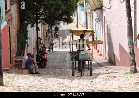 Venditore ambulante a Trinidad, Cuba Foto Stock