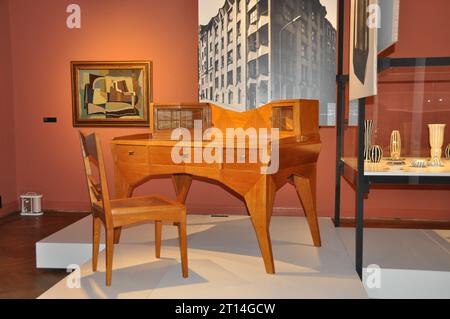 Berlino, Germania. 10 ottobre 2023. La mostra d'avanguardia ceca Hej rup! Nel Museo Brohan di Berlino, Germania, 11 ottobre 2023. Crediti: Zapotocky Ales/CTK Photo/Alamy Live News Foto Stock