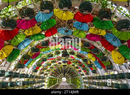 Arch Parco ombrellone, Doha, Qatar Foto Stock