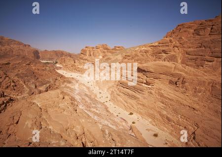 Incredibile White Canyon sulla Penisola del Sinai, Egitto Foto Stock