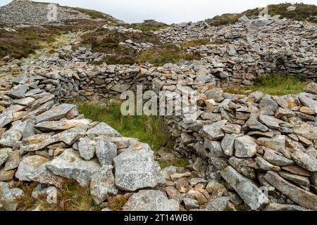 Tre'r Ceiri è un forte collinare risalente all'età del ferro Foto Stock