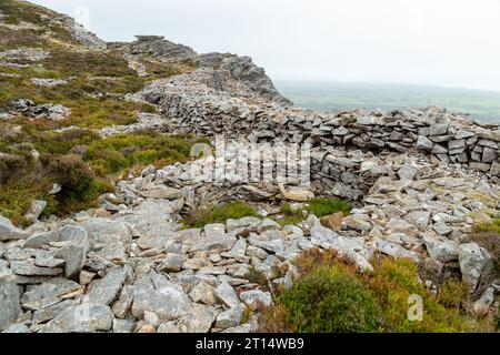 Tre'r Ceiri è un forte collinare risalente all'età del ferro Foto Stock