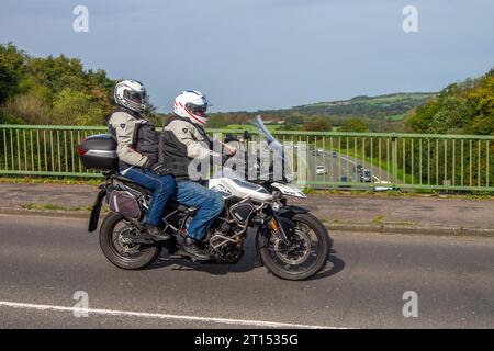 2023 Triumph Tiger 900 GT Pro Inline Triple LC EU5 White Motorcycle Adventure benzina 888 cc Foto Stock