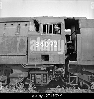 92029 al cantiere di rottami Barry e loco. 24 luglio 1966. Foto Stock