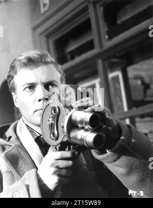 CARL BOEHM Ritratto da PEEPING TOM 1960 il regista MICHAEL POWELL Story LEO SEGNA IL direttore della fotografia OTTO HELLER Anglo Amalgamated Film Distributors Foto Stock