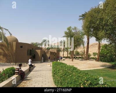 Il restauro di Carter House vicino a Luxor, completato nel 2022 e ora museo, mostra la casa del celebre archeologo ed egittologo Howard Carter. Foto Stock