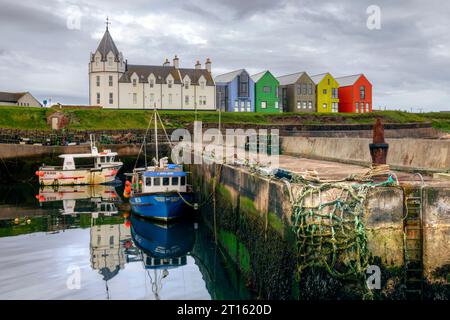 John o'Groats in Scozia è il punto più settentrionale della terraferma britannica. Foto Stock