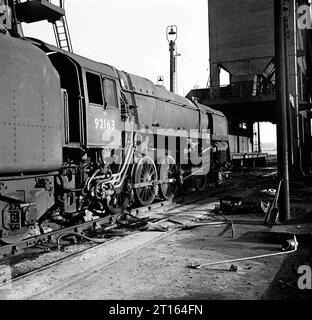 92163 e altri a Birkenhead loco 2 febbraio 1967. Foto Stock