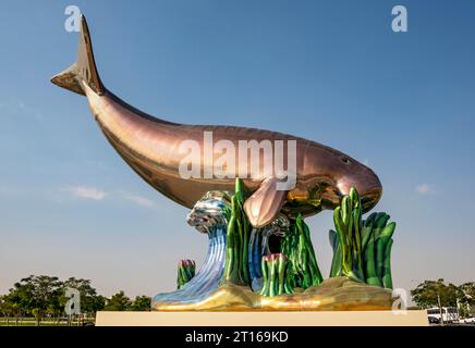 Installazione di Dugong di Jeff Koons, Doha, Qatar Foto Stock
