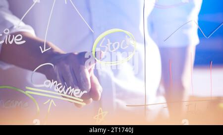 Analisi accurata della situazione attuale per un futuro di successo che può aiutare con il marketing Foto Stock