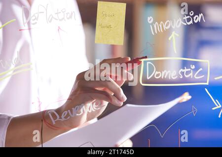 Analisi accurata della situazione attuale per un futuro di successo che può aiutare con il marketing Foto Stock