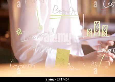 Analisi accurata della situazione attuale per un futuro di successo che può aiutare con il marketing Foto Stock