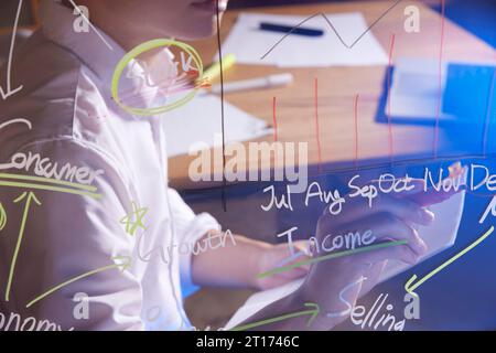 Analisi accurata della situazione attuale per un futuro di successo che può aiutare con il marketing Foto Stock