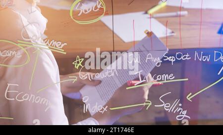 Analisi accurata della situazione attuale per un futuro di successo che può aiutare con il marketing Foto Stock