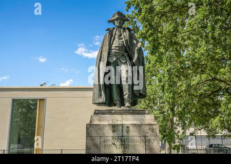 Denkmal, Friedrich Wilhelm Ludolf Gerhard Augustin von Steuben, Clayallee, Dahlem, Berlino, Deutschland Foto Stock