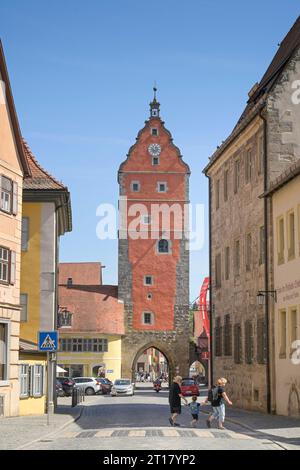 Wörnitztor, Altstadt, Dinkelsbühl, Franken, Bayern, Deutschland Foto Stock