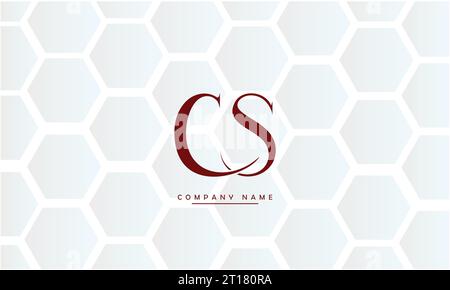 CS, SC Abstract Letters Logo Monogram Illustrazione Vettoriale