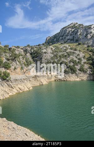 Stausee, Embalse de Gorg Blau, Serra de Tramuntana, Mallorca, Spanien Foto Stock