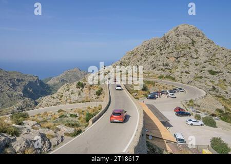 Krawattennoken Nus de SA Corbata, Serpentinenstraße SA Calobra ma-2141, Serra de Tramuntana, Mallorca, Spanien Foto Stock