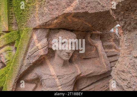 Denkmal von Ingeborg Hunzinger zum Frauenprotesta in der Rosenstraße, Mitte, Berlino, Germania Foto Stock